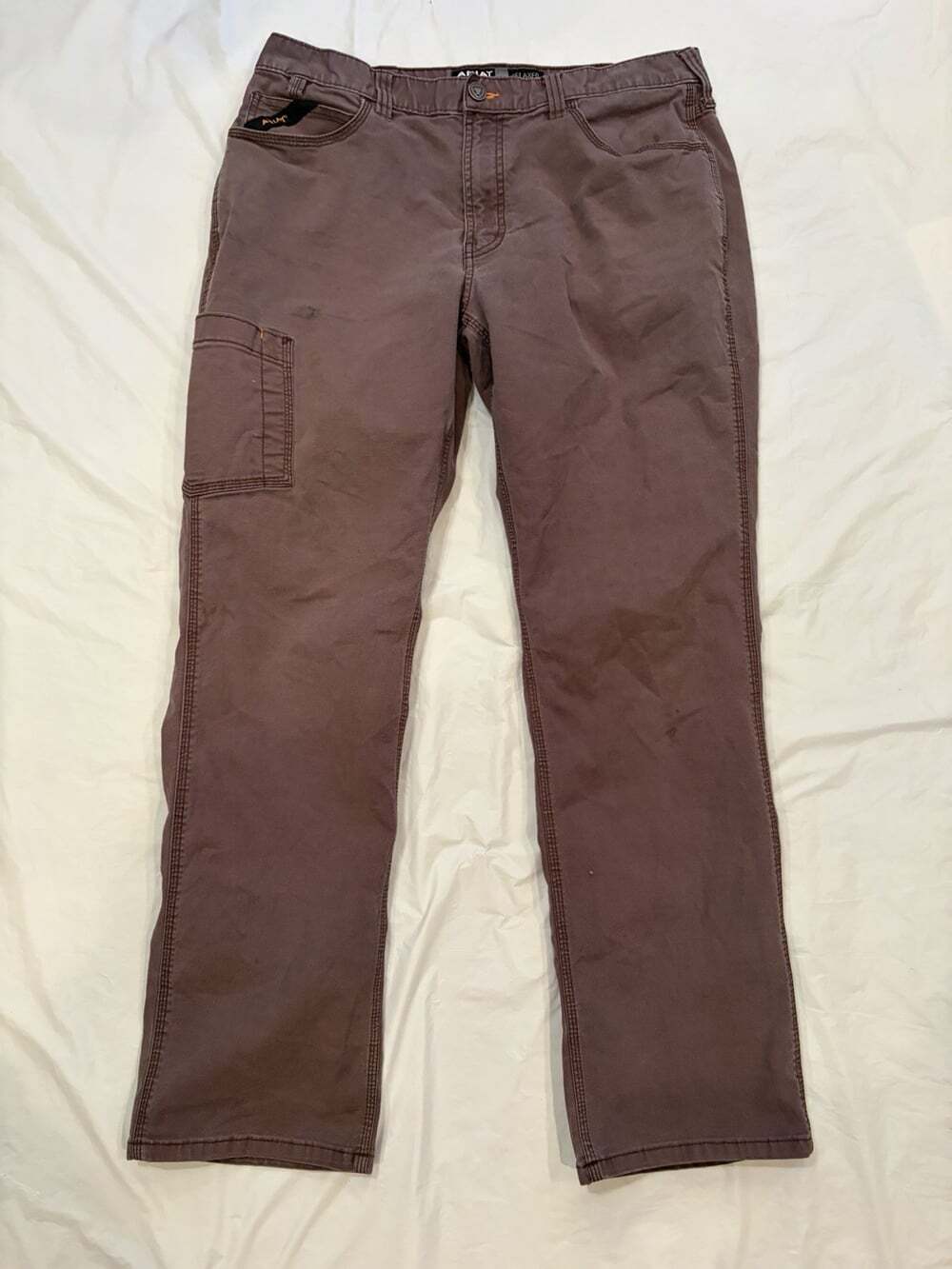Ariat Rebar Pants Men’s 36x34 Brown Relaxed Straight